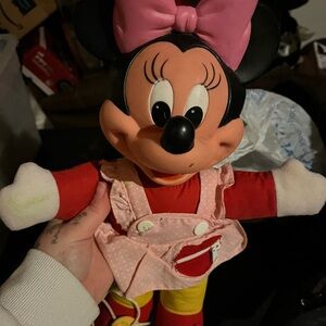 Minnie Mouse Plush Toy with Pink Bow